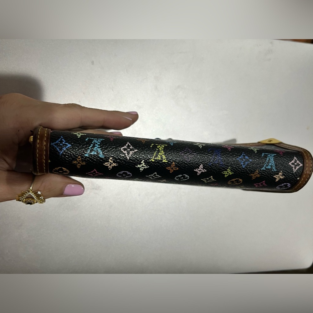 EUC Louis Vuitton Porte Tresor International Black Multicolor Murakami Wallet - Picture 13 of 17
